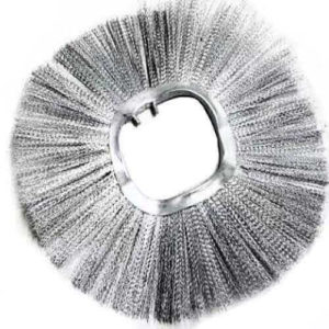 "convoluted steel wire wafer brush"